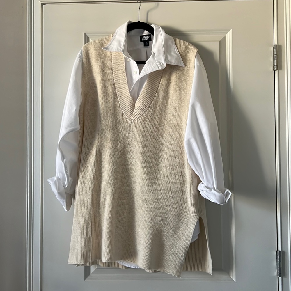 Shop Talulah Cream Sweater Vest Dress